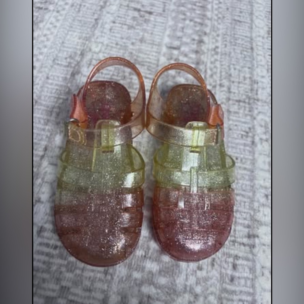 OshKosh B'gosh Glitter Jelly Sandals  Sz 7